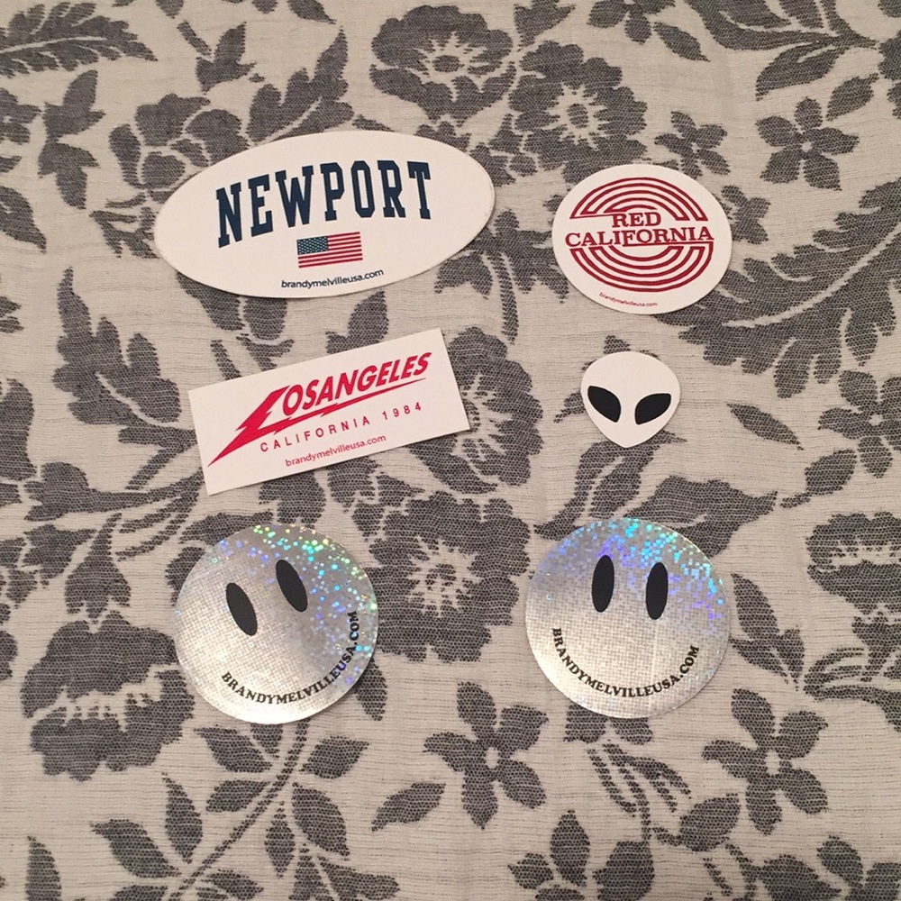 SIX Brandy Melville Stickers